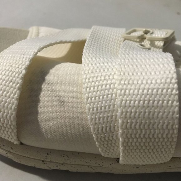 DR. SCHOLL'S ADELLE OPEN-TOE ADJUSTABLE SLIDE SANDALS WHITE 6M-NICE! - Picture 9 of 11